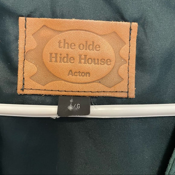 The Olde Hide House Green Leather Vest - Picture 3 of 6